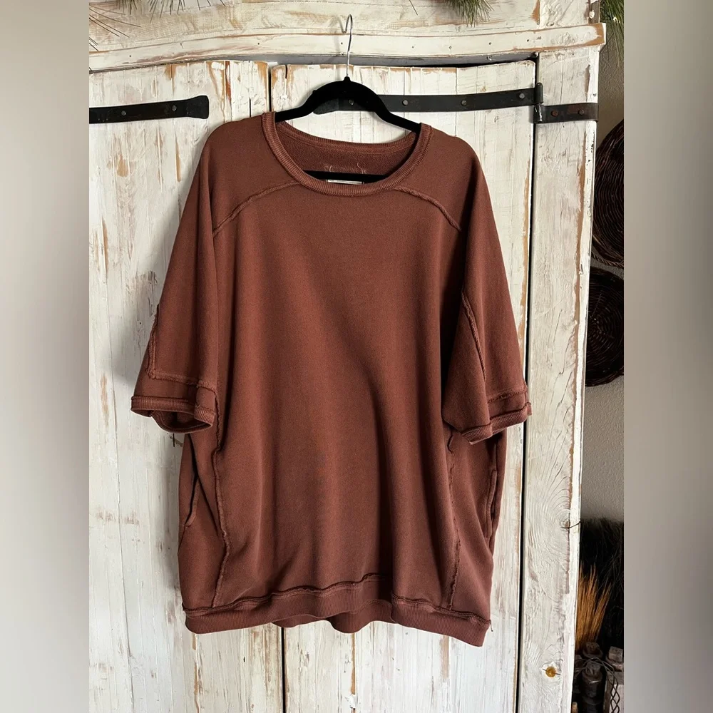 NWOT Free People We the Free Mari Muscle pullover - Picture 7 of 9